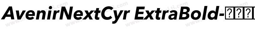 AvenirNextCyr ExtraBold字体转换